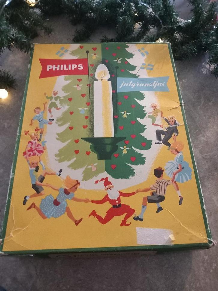 Oude brocante zweedse kerst verlichting kerst Zweden jaren50, Diversen, Kerst, Ophalen of Verzenden