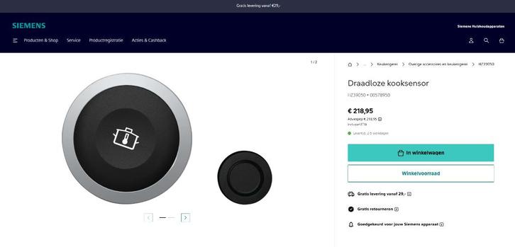 PerfectCook sensor, Witgoed en Apparatuur, Kookplaten, Nieuw, Inbouw, Inductie, 4 kookzones, Ophalen of Verzenden