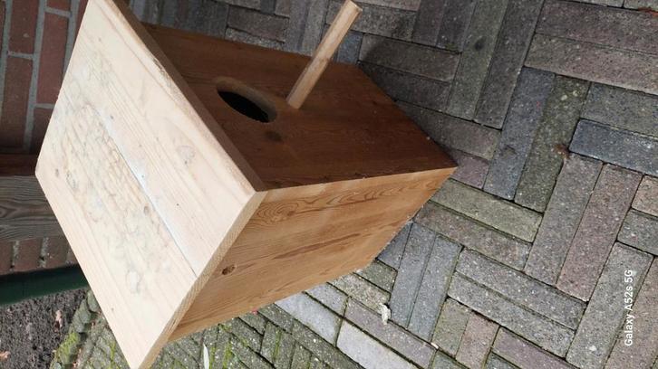 Rosellablok groot, Dieren en Toebehoren, Vogels | Hokken en Kooien, Gebruikt, Overige typen, Hout, Ophalen