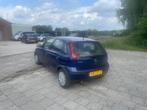 Opel Corsa 1.2-16V Enjoy lage km stand, Voorwielaandrijving, Gebruikt, Zwart, Blauw