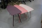 Hip gekleurd salontafel set KIKI pastel metaal roze paars, Huis en Inrichting, Ophalen of Verzenden, Zo goed als nieuw