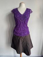 Vintage Y2K paarse top met glitter, Kleding | Dames, Vintage, Vintage, Paars, Maat 42/44 (L)