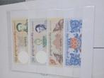 4 Bankbiljetten uit Bhutan UNC, Ophalen of Verzenden, Overige landen, Setje
