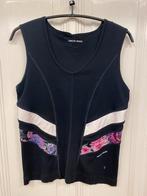 Marc Cain Sports top hemdje zwart bloemen maat XL XXL 42 44, Kleding | Dames, Zwart, Maat 42/44 (L), Ophalen of Verzenden, Zo goed als nieuw