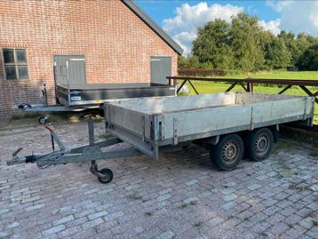 Anssems plateauwagen aanhanger 325x178cm 2000KG dissel krom! beschikbaar voor biedingen