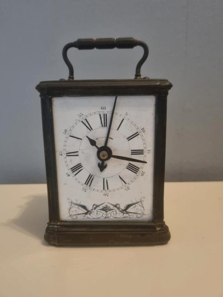 Antieke Reiswekker / Carriage Clock - 19e Eeuw, Antiek en Kunst, Antiek | Klokken, Ophalen of Verzenden