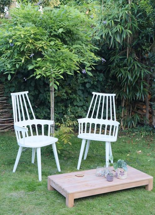 SUNS bijzettafel Portofino - Teak - 107 x 50, Tuin en Terras, Tuintafels, Zo goed als nieuw, Rechthoekig, Teakhout, Ophalen