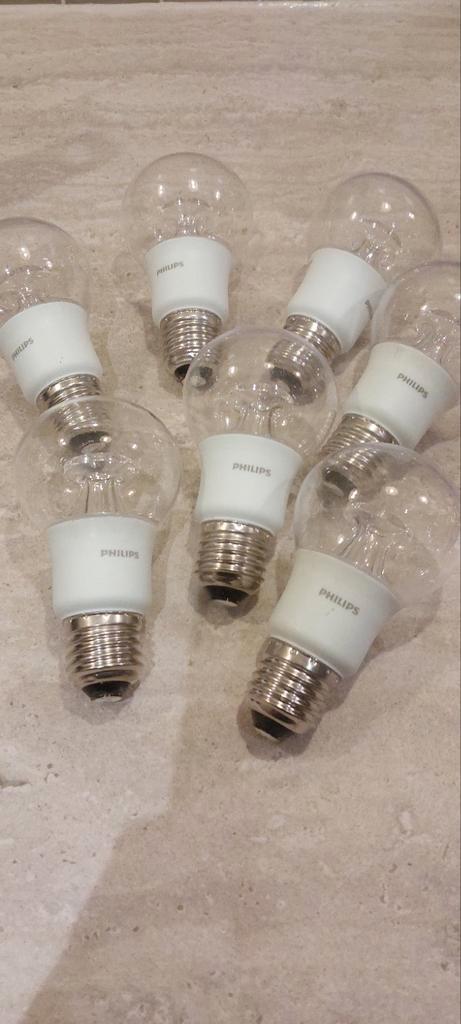 Philips WarmGlow E27LED Lampen - 7 stuks, Huis en Inrichting, Lampen | Losse lampen, Zo goed als nieuw, Led-lamp, E14 (klein)