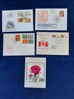 5 Stuks met flora gefrankeerde poststukken, Postzegels en Munten, Brieven en Enveloppen | Buitenland, Ophalen of Verzenden, Overige typen
