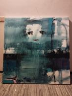 Mooi groot abstract schilderij, afm ca 100x100 cm, Antiek en Kunst, Kunst | Schilderijen | Abstract, Ophalen