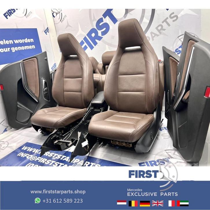 W176 W117 W156 AMG STOELEN ZETELS BRUIN AMG COMPLEET INTERIE, Auto-onderdelen, Interieur en Bekleding, Mercedes-Benz, Gebruikt
