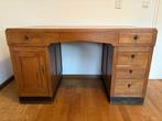 Massief eiken bureau Amsterdamse School (ca. 1920), Huis en Inrichting, Ophalen, Gebruikt, Bureau
