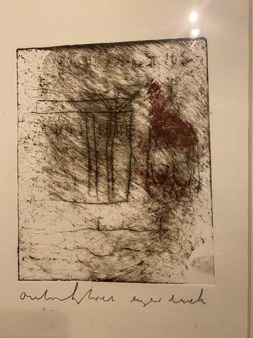 Heyboer,ingelijste ets ,droge naald.Gesigneerd ,Artist proof beschikbaar voor biedingen