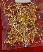 100 Gouden Oorbel Haakjes met Bolletje, Ophalen of Verzenden