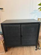 Zwart (servies)kastje, Huis en Inrichting, Kasten | Dressoirs, Ophalen, 50 tot 100 cm, Zo goed als nieuw, 25 tot 50 cm