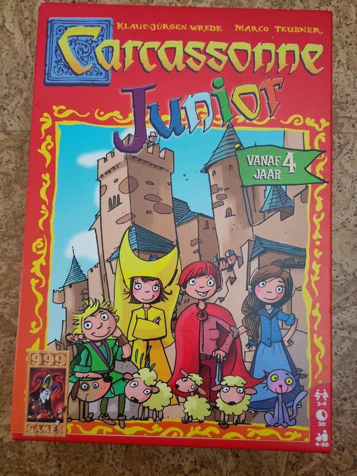 Cracassonne Junior, Hobby en Vrije tijd, Gezelschapsspellen | Bordspellen, Zo goed als nieuw, Ophalen of Verzenden