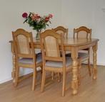 tk: blank eiken patine meubels salontafel hoektafel eethoek, Huis en Inrichting, Complete eetkamers, Ophalen, Gebruikt, 4 tot 6 stoelen