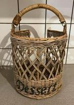 Prachtige rieten mand Dessert Riviera Maison rustic rattan u, Huis en Inrichting, Woonaccessoires | Schalen en Manden, Rond, Ophalen of Verzenden