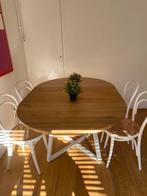 Ronde tafel met uitschuifbaar blad / extendable round table, Ophalen, Zo goed als nieuw