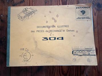 Onderdelenboek Peugeot 304 beschikbaar voor biedingen