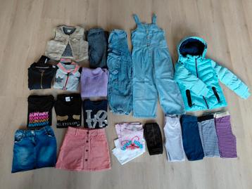 Meisjes kledingpakket 116 122 Z8 retour ed leuk prijsje  beschikbaar voor biedingen