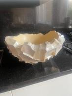 Schelpenvaas bowl 35x31, Huis en Inrichting, Woonaccessoires | Vazen, Ophalen, Overige materialen, Gebruikt, Wit