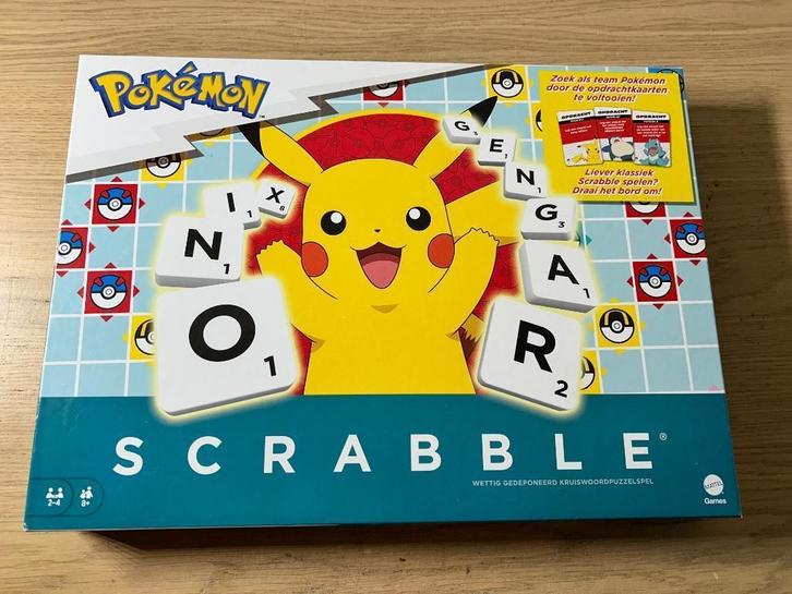 Scrabble Pokemon Editie Bordspel, Hobby en Vrije tijd, Gezelschapsspellen | Bordspellen, Zo goed als nieuw, Ophalen of Verzenden