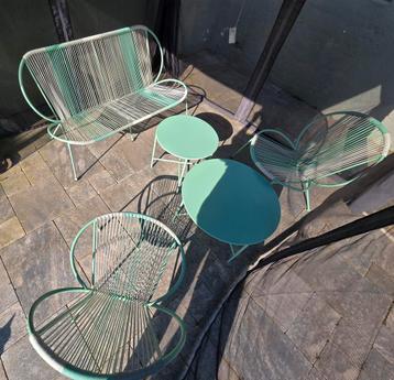 VOLLEDIG NIEUW LOUNGESET MINTGROEN - INFO ZIE ADVERTENTIE  beschikbaar voor biedingen