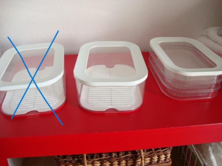 Rosti Mepal Modula 1 x kaas doos + vleeswaren doos 3 dlg., Huis en Inrichting, Keuken | Keukenbenodigdheden, Zo goed als nieuw