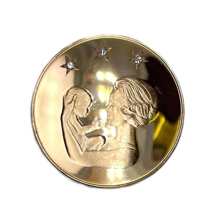 Gouden Geboorte Penning Prins Willem Alexander 1967, Postzegels en Munten, Penningen en Medailles, Goud, Nederland, Ophalen of Verzenden