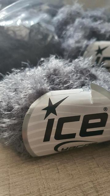 18x 50gr Ice Yarn polyamide Mohair look breigaren haakgaren  beschikbaar voor biedingen