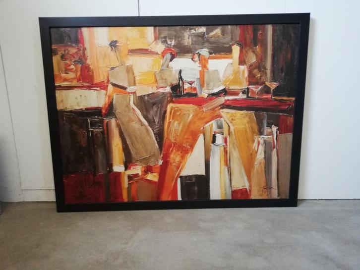 Yuri Tremler - Sitting at the Bar, Antiek en Kunst, Kunst | Schilderijen | Abstract, Ophalen