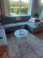 Salontafel glas loods 5, Huis en Inrichting, Tafels | Salontafels, Ophalen, 50 tot 100 cm, Rond, 50 tot 100 cm