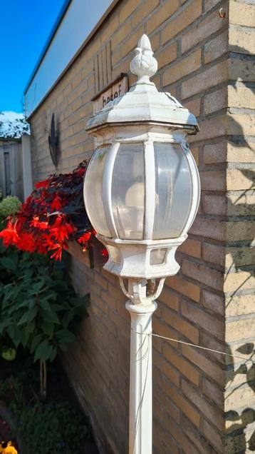 Retro Buitenlampen aluminium: 1x staand- + 2x wand-lamp beschikbaar voor biedingen