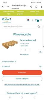 Kartonnen bed  MORGEN OPHALEN A U B, Ophalen, Overige materialen, Gebruikt, Bruin