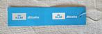 Vintage zeer bijzondere KLM - Alitalia bagagelabel, Ophalen of Verzenden, Nieuw, Overige typen