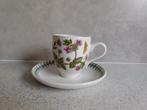 Espresso Kop en schotel Pimpernel Botanic Garden Portmeirion, Huis en Inrichting, Ophalen of Verzenden, Zo goed als nieuw, Overige stijlen
