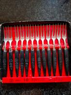 Vintage hapjesvorkjes Set - Mark 18 Special Quality, Antiek en Kunst, Antiek | Bestek, Ophalen of Verzenden