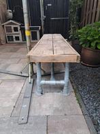 steigerhouten tuinbankjes, Tuin en Terras, Ophalen, Zo goed als nieuw, Rechthoekig, Hout