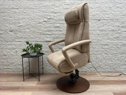 Prominent Stockholm sta op stoel relax fauteuil draaibaar, Huis en Inrichting, Fauteuils, Zo goed als nieuw, Stof, 50 tot 75 cm