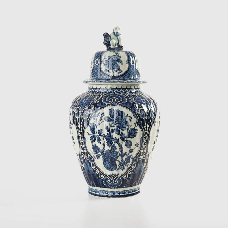 Boch Royal Sphinx Gemberpot Delfts Blauw Onbeschadigd, Antiek en Kunst, Antiek | Keramiek en Aardewerk, Ophalen of Verzenden