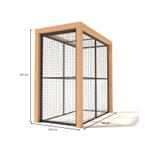 Volière Aluminium Olivia, Ophalen of Verzenden, Nieuw, Aluminium, Volière