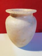 egyptische albast vaas urn egyptian vase, Ophalen of Verzenden