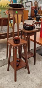 Diverse vintage tafeltjes, Minder dan 55 cm, Gebruikt, ., Rond