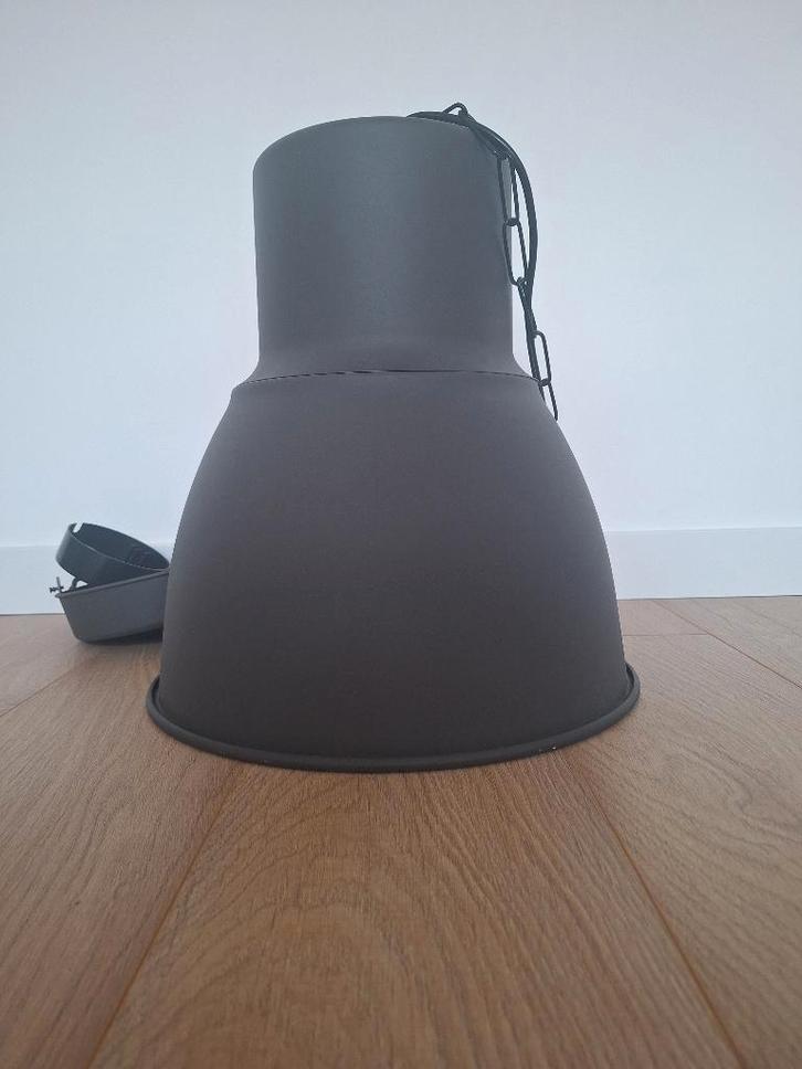 HEKTAR Hanglamp, donkergrijs, 38 cm van IKEA, Huis en Inrichting, Lampen | Hanglampen, Gebruikt, 50 tot 75 cm, Metaal, Ophalen