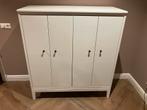 ZGAN Ikea IDANÄS Idanas Kast met vouwdeuren, wit, 121x135 cm, Ophalen, 100 tot 150 cm, 100 tot 150 cm, Zo goed als nieuw