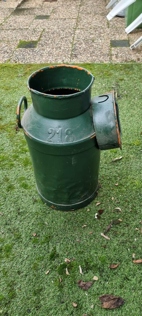 Vintage Melkbus - Groen met Oranje Accenten, Antiek en Kunst, Antiek | Overige Antiek, Ophalen