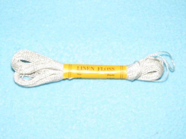 Vintage Knox's linen floss lichtgrijs glanzend linnen garen, Hobby en Vrije tijd, Kantklossen, Nieuw, Garen, Ophalen of Verzenden