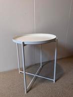 IKEA Gladom Bijzettafel - Wit, Huis en Inrichting, Ophalen, Minder dan 45 cm, Minder dan 55 cm, Gebruikt