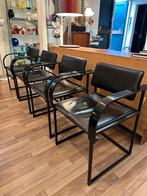 4 Pastoe stoelen van Pierre Mazairac & Karel Boonzaaijer 80s, Huis en Inrichting, Stoelen, Ophalen, Zwart, Vier, X